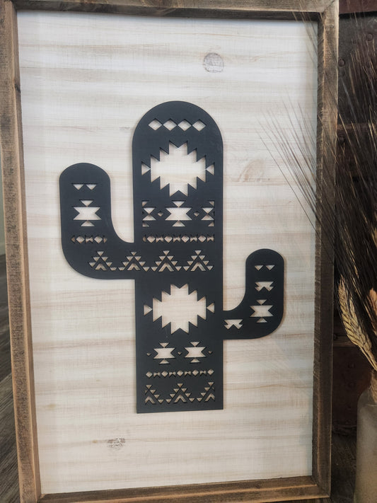 Aztec Saguaro Wall Decor